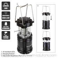 LED Lantern, Collapsible and Portable LED Outdoor Camping Lantern Flashlight for Hiking, Camping and Emergency By Wakeman Outdoors   564755517